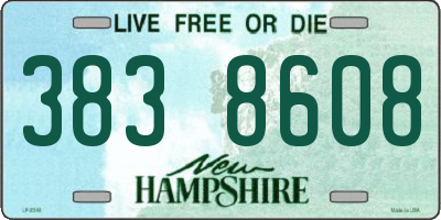 NH license plate 3838608
