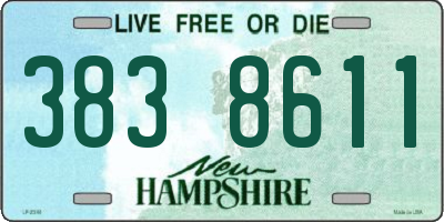 NH license plate 3838611