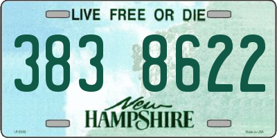 NH license plate 3838622