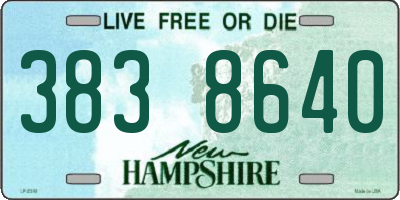 NH license plate 3838640