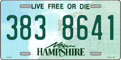 NH license plate 3838641