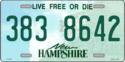NH license plate 3838642