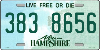 NH license plate 3838656