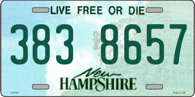 NH license plate 3838657