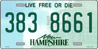 NH license plate 3838661