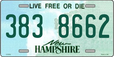 NH license plate 3838662