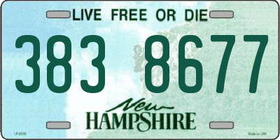 NH license plate 3838677