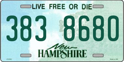 NH license plate 3838680