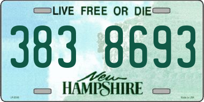 NH license plate 3838693