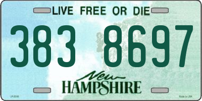 NH license plate 3838697