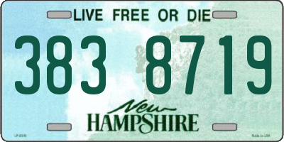 NH license plate 3838719