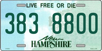 NH license plate 3838800
