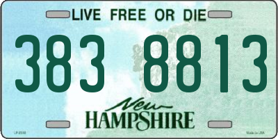 NH license plate 3838813