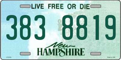 NH license plate 3838819