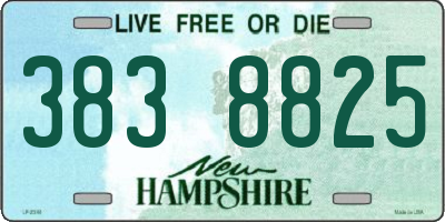 NH license plate 3838825