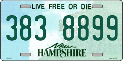 NH license plate 3838899