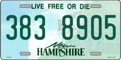 NH license plate 3838905