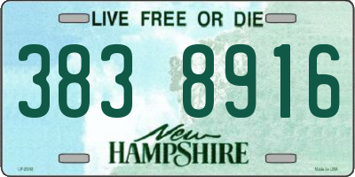 NH license plate 3838916