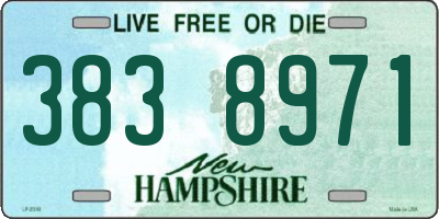 NH license plate 3838971