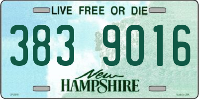 NH license plate 3839016