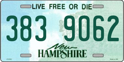 NH license plate 3839062