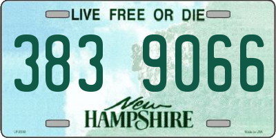 NH license plate 3839066