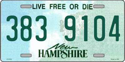 NH license plate 3839104