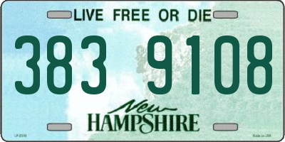 NH license plate 3839108