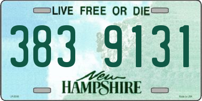 NH license plate 3839131