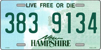 NH license plate 3839134
