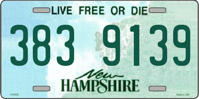 NH license plate 3839139