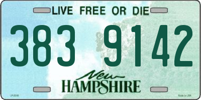 NH license plate 3839142