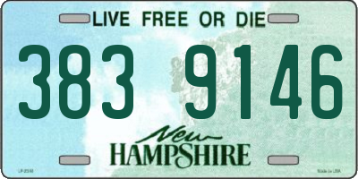 NH license plate 3839146