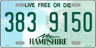 NH license plate 3839150