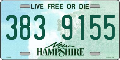 NH license plate 3839155