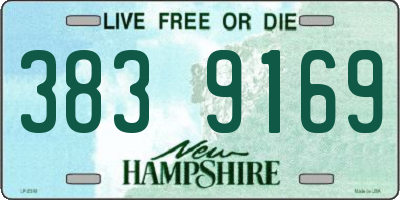 NH license plate 3839169