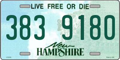 NH license plate 3839180