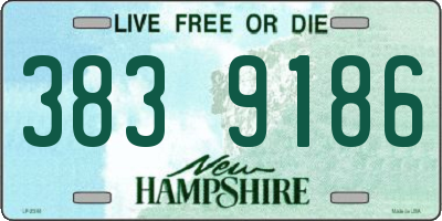NH license plate 3839186