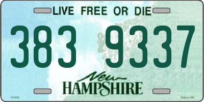 NH license plate 3839337