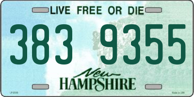 NH license plate 3839355