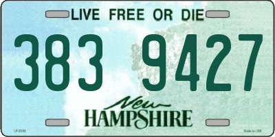 NH license plate 3839427