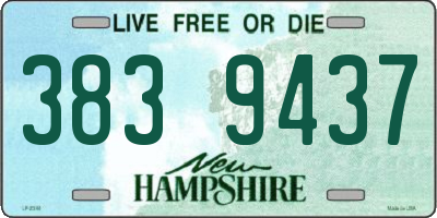 NH license plate 3839437