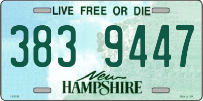 NH license plate 3839447