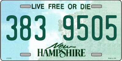 NH license plate 3839505