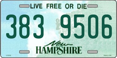 NH license plate 3839506