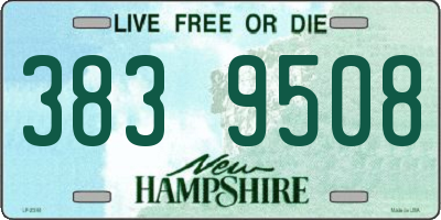 NH license plate 3839508