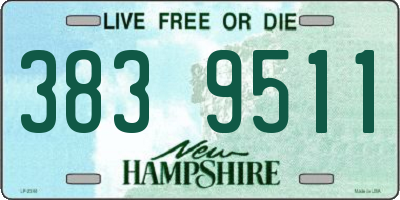 NH license plate 3839511