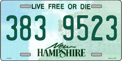 NH license plate 3839523