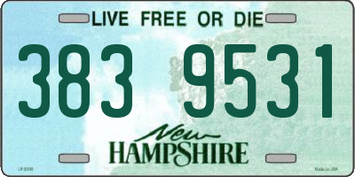 NH license plate 3839531