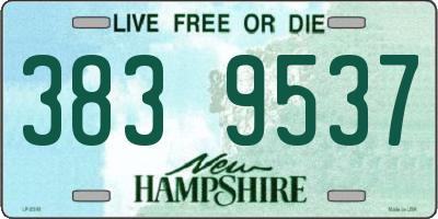 NH license plate 3839537